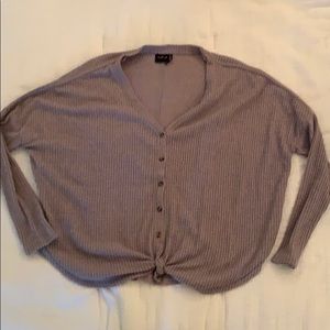 Urban Outfitters waffle button up shirt